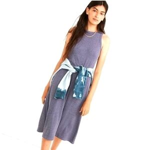 Madewell westville tank midi dress purple small NWOT